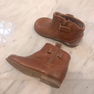 Jacadi Paris Brown Leather Booties